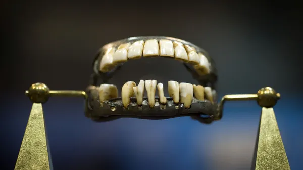 George Washington's false teeth, preserved at Mount Vernon