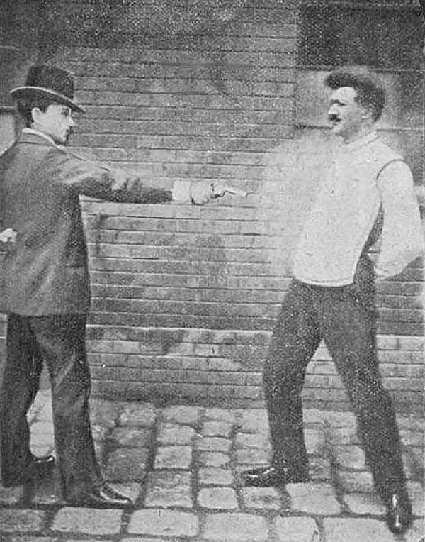 Authentic 1923 Picture of Men Demonstrating Bulletproof Vest? | Snopes.com